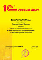 1С:Профессионал. Зарплата и управление персоналом 8