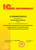 1С:Профессионал. 1С:Методология управления документами