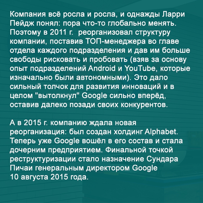 История Google