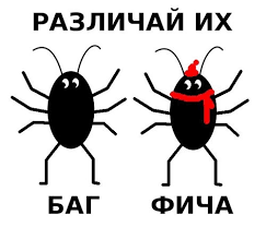 Чем отличается баг от фичи?